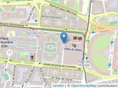 Scp Melmoux/prouzat/guers Avocats A La Cour  L'Astrée - Map