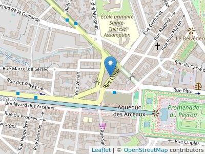 Scp Denel, Guillemain, Rieu De Crozals Avocats A La Cour - Map