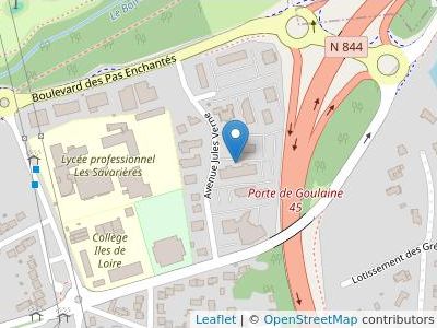 Les Juristes Associes De L'ouest Les Espaces Jules Verne - Map