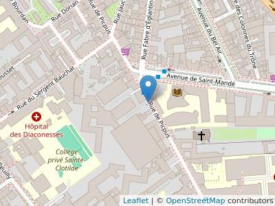 Les Jardins de Picpus - Map